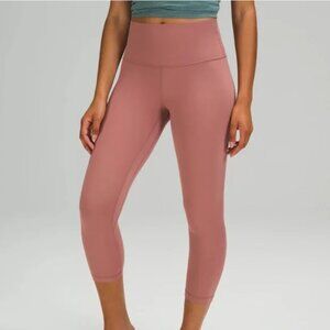 Lululemon Align High-Rise Crop 21" in Rose, Sz 4